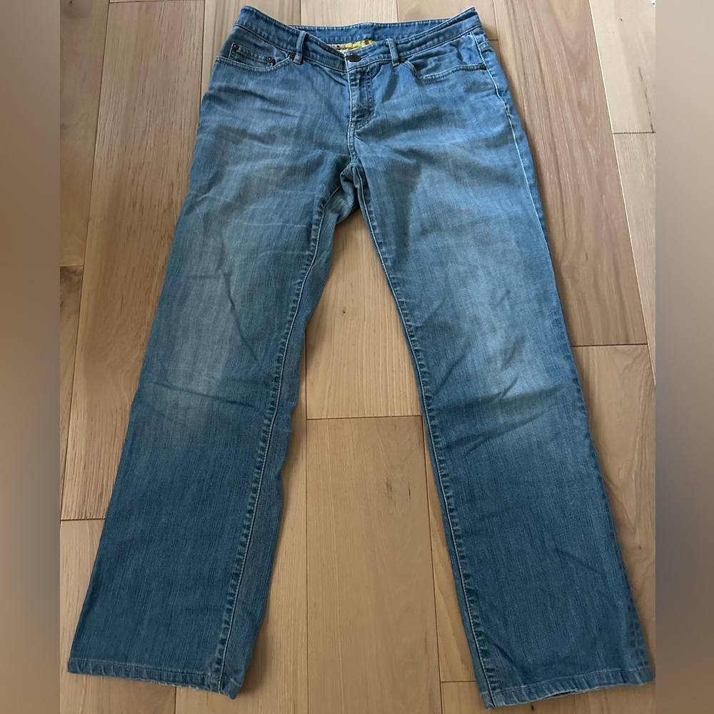 Elie tahari straight leg jeans
